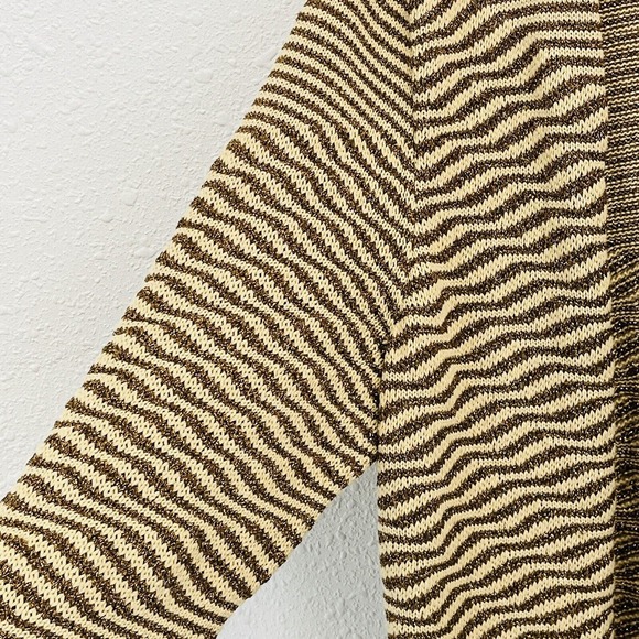 Chico's Brown and Tan Striped Sweater - Picture 3 of 7